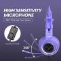 SOMIC G951S Purple Stereo Gaming Headset with Mic for PS4, Xbox One, PC, Phone, Detachable Cat Ear 3.5MM Noise Reduction Headphones Lightweight Computer Gaming Headphone Self-Adjusting Gamer Headsets