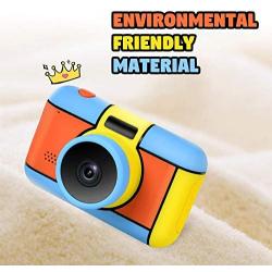 Richgv Kids Camera Mini Compact Cameras with 2.4" Screen Video Camera Recorder Digital Creative Gifts for Children Gift for 3-10-Year- Old Boy Girl Blue