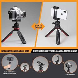 Ztylus Journalist MK II Mini Tripod Smartphone Stabilizer Rig, Hand Grip, Table Tripod, Rotatable Ball Head, Adjustable Leg, DSLR Mirrorless Camera, iPhone, Samsung Galaxy, Google Pixel