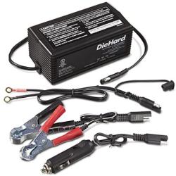 DieHard 71219 6/12V Shelf Smart Battery Charger and 2A Maintainer