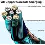iPhone Charger, iCrius Apple MFi Certified 6FT Lightning Cable Led Light Up USB Fast Charging Cord Compatible with iPhone SE/ 11/Pro/Max/X/XS/XR/XS Max/8/Plus/7/7 Plus/6/6S/6 Plus, iPod Touch (Blue)