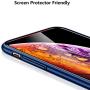 TORRAS Slim Fit iPhone Xs Max Case 6.5 Inch, Hard Plastic Ultra Thin Matte Finish Grip Protective Phone Cover Case for iPhone X Max Case, Navy Blue