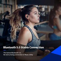 Axloie Sports Wireless Earbuds Bluetooth 5.0 Headphones True Wireless Deep Bass in-Ear Mini TWS Stereo IPX7 Waterproof 25H Playtime Wireless Earphones with Charging Case for Running Workout Gym iPhone