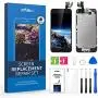 Compatible with iPhone 6 Screen Replacement Black 4.7 Inch Full Assembly LCD Display Digitizer with Front Camera, Ear Speaker, Proximity Sensor and Repair Tool Set (A1549 A1586 A1589) Compatible with iPhone 6 Screen Replacement Black 4.7 Inch Full Assembly LCD Display Digitizer with Front Camera, Ear Speaker, Proximity Sensor and Repair Tool Set (A1549 A1586 A1589)