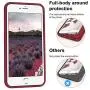 Vooii iPhone 8 Plus Case, iPhone 7 Plus Case, Soft Silicone Gel Rubber Bumper Case Microfiber Lining Hard Shell Shockproof Full-Body Protective Case Cover for iPhone 7 Plus /8 Plus - Burgundy Vooii iPhone 8 Plus Case, iPhone 7 Plus Case, Soft Silicone Gel Rubber Bumper Case Microfiber Lining Hard Shell Shockproof Full-Body Protective Case Cover for iPhone 7 Plus /8 Plus - Burgundy