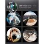 CoPedvic Phone Camera Lens Phone Lens for iPhone Samsung Pixel Android, 22X Telephoto Lens, 4K HD 0.67X Super Wide Angle Lens&25X Macro Lens, 205° Fisheye Lens, Work as Telescope with Metal Tripod