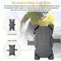 Bike Phone Mount, BAVNCO 360° Rotation Adjustable Bicycle Motorcycle Universal Detachable Phone Mount Holder for iPhone 11 MAX XR X 8 7 6S Plus/Samsung Galaxy S10 S9 S8 Plus Note 10 8/ LG More(Black)