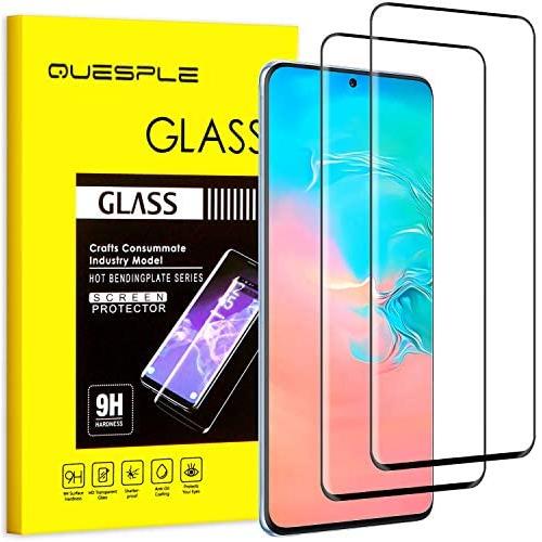 QUESPLE Samsung Galaxy S20 Plus Screen Protector, 2-Pack Tempered Glass Screen Protector Bubble Free Anti-Scratch [Case Friendly] 9H Hardness Screen Protector for Galaxy S20 Plus