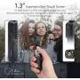 3-Axis Pocket Handheld Gimbal Stabilizer with UHD 4K Camera for Vlog YouTube Live Video Recording with Zero Delay Autofocus POV All Follow Mode Time-Lapse Sync Motion (Feiyu-Pocket-Handheld-Gimbal)