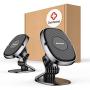 kirakudo PRO All-Around Universal Magnetic Car Mount, Hands Free [2 PACK] Cell Phone Magnet Holder for Dashboard, Car Smartphone Cradle Compatible with iPhone 11 Pro Max/Xs Max/XR/X Samsung Galaxy etc