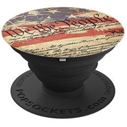 We The People Constitution USA Flag 2nd Amendment PopSockets Grip and Stand for Phones and Tablets