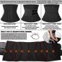 KIWI RATA Neoprene Sauna Waist Trainer Corset Sweat Belt for Women Weight Loss Compression Trimmer Workout Fitness