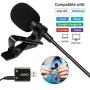 Movo Universal Lavalier USB Microphone for Computer with USB Adapter Compatible with Laptop, Desktop, PC and Mac, Smartphones, Cameras, Podcasting, Remote Work and Laptop Microphone (20-Foot Cord)