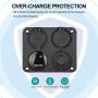 Linkstyle Switch Panel with Volt Meter, Dual USB Socket Charger 12V 4.2A&LED Voltmeter&Cigarette Lighter Socket&ON/Off Rocker Switch 4 in 1 Panel for Boat Marine Car Vehicles Truck (with Pre-Wired) Linkstyle Switch Panel with Volt Meter, Dual USB Socket Charger 12V 4.2A&LED Voltmeter&Cigarette Lighter Socket&ON/Off Rocker Switch 4 in 1 Panel for Boat Marine Car Vehicles Truck (with Pre-Wired)