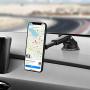 Magnetic Phone Car Mount,APPS2Car Universal Dashboard Windshield Industrial-Strength Suction Cup Car Phone Mount Holder with Adjustable Telescopic Arm,6 Strong Magnets,for All Cell Phones