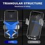 TMINNOV Car Vent Phone Holder,Gravity Air Vent Mount Mobile Phone Holder Compatible with iPhone 7 8 11 X and More Universal Cell Cradles (Black)