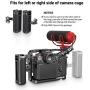 SMALLRIG Universal Aluminum Side Handle Grip for DSLR Camera Cage with Cold Shoe Mount Built-in Wrench, 1/4 Threaded Holes - HSS2425
