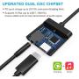 USB C/Type C to 3.5mm Aux Audio Headphone Charger and Music Jack Adapter, Compatible for Pixel 3 3XL 2 2XL, iPad pro 2018, HTC,Esential and so on Type c Products [2 Pack]