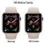 2 Pack - Liquid Tempered Glass Screen Protector Compatible for Apple Watch Full Coverage Protective Foil 9H 2.5D (38mm)