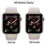 2 Pack - Liquid Tempered Glass Screen Protector Compatible for Apple Watch Full Coverage Protective Foil 9H 2.5D (38mm)