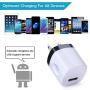 Charging Block, Charger Box, Ououdee 1A 5-Pack Travel Single Port USB Wall Charger Brick Cubes Compatible iPhone X/8/8 Plus/7/6S Plus, Samsung Galaxy s10e S10 S9 S8 Plus/S7/S6/Note 9/8, LG G8 G7, Moto