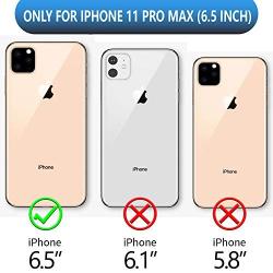 SPIDERCASE for iPhone 11 Pro Max Case, Built-in Screen Protector Full Heavy Duty Protection Shockproof Anti-Scratched Rugged Case for iPhone 11 Pro Max 6.5 inch 2019 (Pink+Clear)