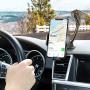 Windshield Phone Car Holder Mount - FLOVEME 2020 Upgraded Gooseneck Cell Phone Holder for Car Windshield Car Phone Holder Mount Compatible with iPhone Samsung Smartphone Cell Phone Stand for Car Truck