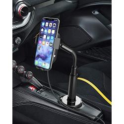 Wireless Car Charger, Squish 2-in-1 Universal Cell Phone Holder Cup Holder Phone Mount Car Air Vent Holder for iPhone, Samsung, Moto, Huawei, Nokia, LG, Smartphones (12.1 inches)