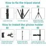 LED Ring Light, 12" Selfie Ring Light with Tripod Stand and Phone Holder for Live Stream, Makeup Light Stand, YouTube Video Photography, Compatible for iPhone Android LED Ring Light, 12" Selfie Ring Light with Tripod Stand and Phone Holder for Live Stream, Makeup Light Stand, YouTube Video Photography, Compatible for iPhone Android