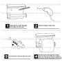 XVL Toilet Paper Holder with Mobile Phone Storage Shelf and Spring Roller, Brushed, G325A