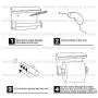 XVL Dual Toilet Paper Holder with Mobile Phone Storage Shelf and Spring Roller, Brushed, G327B
