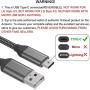 USB C Charger Cable,10FT 3Pack,3A Fast Charging,Nylon,Charge Cord For Samsung Galaxy Note 10 9 8 S10e S10 S9 S8 Plus A10e A50 A20,LG Stylo 5 4 V50 V40 G8 G7 G6 Thinq Q7,Moto Z4 Z3 G7 One,Sony Xperia 5