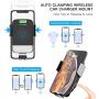 Wireless Car Charger, CTYBB Qi Auto-Clamping Air Vent Dashboard Car Phone Holder & QC3.0 Car Charger, 10W Compatible for Galaxy S10/S10+/S9,Charging for iPhone 11/11 Pro/11 Pro Max/XSMax/XS/XR/X/8P/8