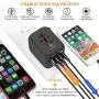 Upgraded Worldwide Universal Travel Adapter,International Power Adapter Fast Wall Charger AC Plug Adaptor with 5.0A High Speed USB Charger & 3.0A Type-C for USA EU UK AUS 200+ Countries (Black)