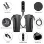 QUINEAR Air Compression Leg Massager for Circulation Calf Wraps Massage for Muscle Relaxation with Handheld Controller 2 Modes 3 Intensities