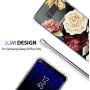Galaxy S8 Plus Case, Crystal Clear Case with Design Rose Flowers Pattern Print Bumper Protective Shockproof Case for Samsung Galaxy S8 Plus 6.2 Inch Flexible Soft Gel TPU Floral Cover for Girls Women