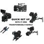 Fotga DP500III 15mm Standard Rail Rod Filmmaking System Quick Release Set Up Camera Cage Follow Focus Matte Box DSLR Rig for 5DII III IV A7 A7R A7 II III D500 D850 Cameras