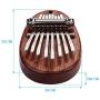 8 Keys Kalimba,Muslady Mini Finger Thumb Piano