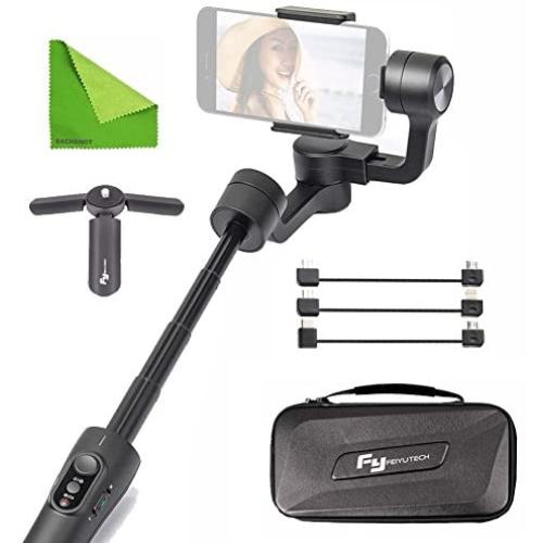 FY FEIYUTECH Feiyu Vimble 2 Stable Selfie Stick Travel Gimbal Handheld Stabilizer Built-In Extender for Smartphone Like iPhone X 8 Plus 7 6 SE Samsung Galaxy S9+ S9 S8+ S8 Note 8 S7 S6 Q2 edge Black