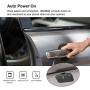 SUNITEC Hands Free Bluetooth for Cell Phone Car Kit - Wireless Bluetooth 5.0 Car Speaker AUTO Power ON Support Siri Google Assistant Voice Guidance Receiver for Car Handsfree Speakerphone - BC980