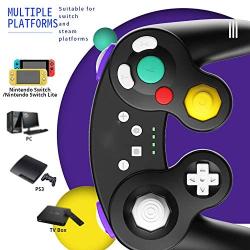 USB Game Controller, Juvenile Shoulder Game Controller for Pro Gamepad for Swith for PC Joystick TV Box for Android Mobile Phone for PS3-black-