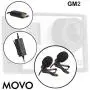 Movo GM2 Dual-Capsule Battery Powered Lavalier Lapel Clip-on Omnidirectional Condenser Microphone for GoPro HERO3, HERO3+ and HERO4 Black, White and Silver Editions Movo GM2 Dual-Capsule Battery Powered Lavalier Lapel Clip-on Omnidirectional Condenser Microphone for GoPro HERO3, HERO3+ and HERO4 Black, White and Silver Editions