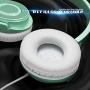 On Ear Headphones with Mic, Vogek Lightweight Portable Fold-Flat Stereo Bass Headphones with 1.5M Tangle Free Cord and Microphone-Green