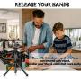 MITMOR Selfie Stick, Gimbal Stabilizer for Smartphone,360°Rotation Auto Face&Object Tracking Smart Shooting Camera Phone Mount,Men Women Selfie Mount, Auto Countdown Compatible for Android (Black)