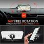 [ 2 Pack ] Magnetic Phone Mount, [ Super Strong Magnet ] [ with 4 Metal Plate ] car Magnetic Phone Holder, [ 360° Rotation ] Universal Dashboard car Mount Fits iPhone Samsung etc Most Smartphones