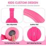 ONTA gorsun Foldable On Ear Audio Adjustable Lightweight Headphone for Kids Cellphones Smartphones iPhone Laptop Computer Mp3/4 Earphones (Pink)