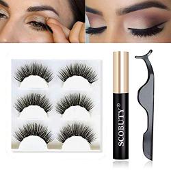 Magnetic Eyelashes, Magnetic Eyeliner, Upgraded 3D, No Color, Size No Size