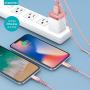 iPhone Charger, Overtime Apple MFi Certified 6ft Braided Lightning USB Cable with Dual Port Wall & Car Charger Adapter for iPhone 11 Pro Max X Xs XR 8 7 6s 5 SE, iPad Pro Air Mini – Rose Gold