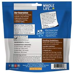 Whole Life Pet Healthy Dog and Cat Treats Value Pack, Human-Grade Whole Chicken Breast, Protein Rich for Training, Picky Eaters, Digestion, Weight Control, Made in the USA, 21 Ounce