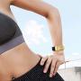 Jiarusig Compatible with Fitbit Charge 2 Bands, Stainless Steel Metal Bands Strap Men Women Replacement Bracelet Small Large Wristband Accessories Band Compatible with Fitbit Charge 3, Gold